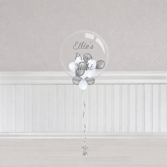 Silver Prom Gumball Balloon