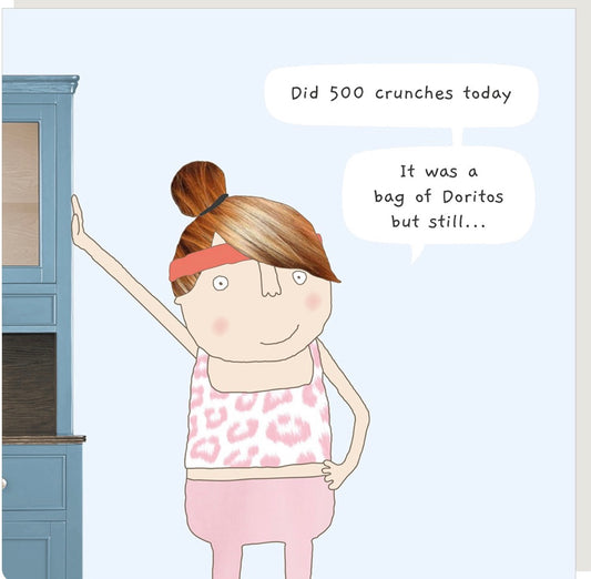 500 Crunches Card