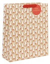 Reindeer Kraft Christmas Gift Bag