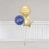 Blue and Gold Orb Birthday Bunch
