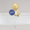 Blue and Gold Orb Birthday Bunch