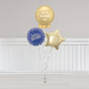 Blue and Gold Orb Birthday Bunch