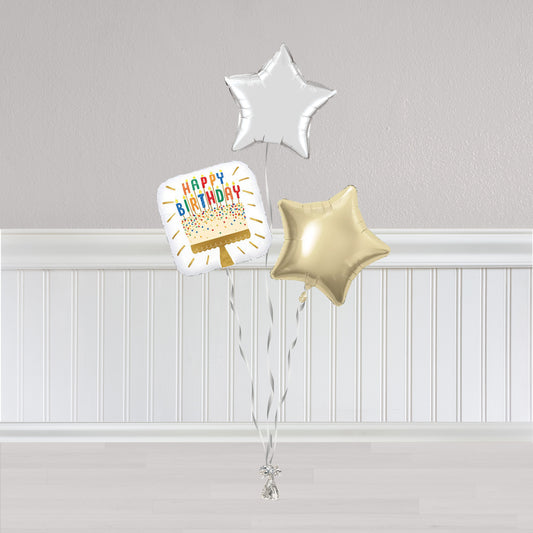 Silver and Gold Birthday Bunch