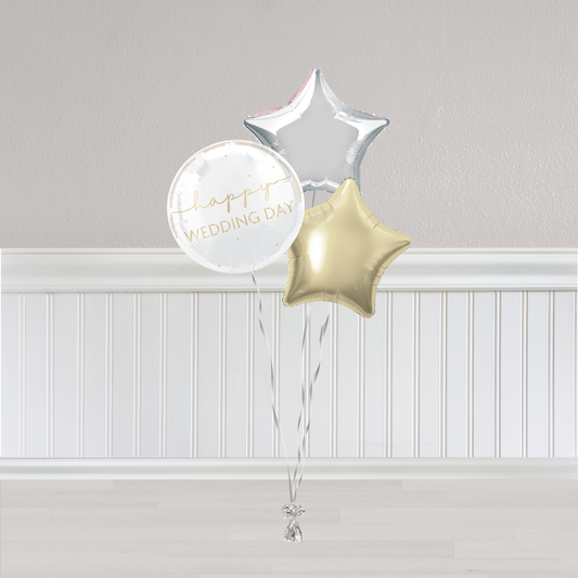 Wedding Day Balloon Bunch