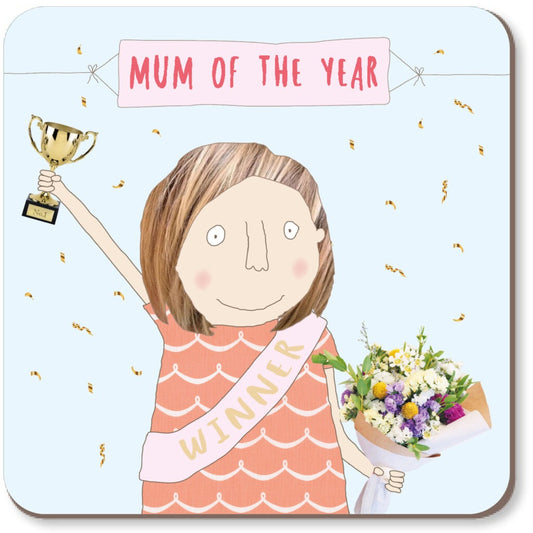 Rosie Made A Thing ‘Mum of The Year’ Coaster