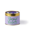 Lily Flame Parma Violets Scented Candle Tin