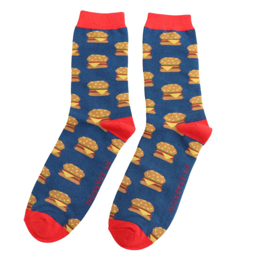 Mr Sparrow Burger Socks