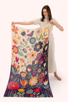 Scandi Two-Toned Floral Scarf