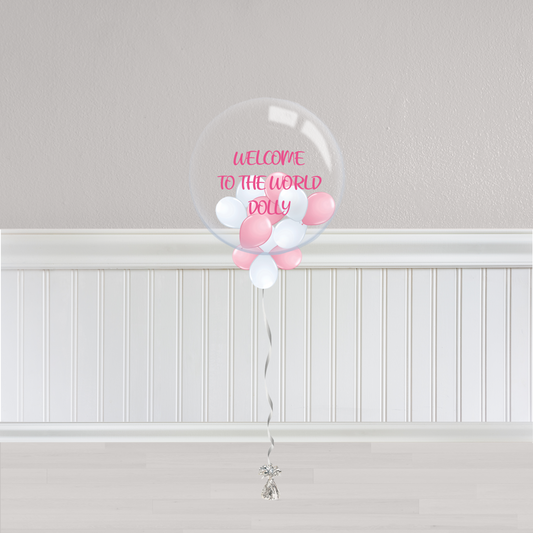 Pink and White Baby Girl Gumball