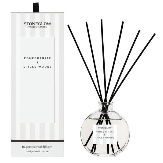 Stoneglow Pomegrante and Spiced Woods Reed Diffuser