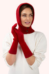 Sofia Long Gloves -Scarlet