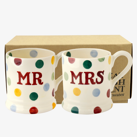 Emma Bridgewater Mr and Mrs Polka Dot Set