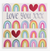 Wendy Jones Blackett Love You Rainbows and Hearts Valentine's Day Card