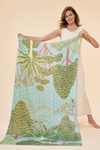 Powder Printed Secret Paradise Scarf - Aqua