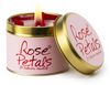 Lily Flame Rose Petals Scented Candle