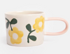 Caroline Garnder Yellow Flowers Ceramic Mug