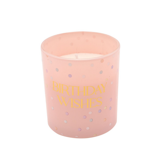 Confetti 'Birthday Wishes' Candle