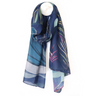 Recycled Blend Blue Mix Multi Print Scarf