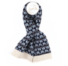 Navy Mix Recycled Blend Scandi Knit Pull Through Scarf