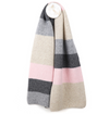 Natural Mix Recycled Blend Stripe Scarf