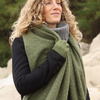 Khaki Scarf With Sequin Detail