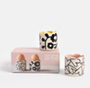 Caroline Gardner Flower/Heart Set of 2 Egg Cups