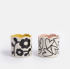 Caroline Gardner Flower/Heart Set of 2 Egg Cups