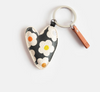 Caroline Gardner Multi Flower Heart Keyring