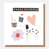 Caroline Gardner Dalmatian & Cupcakes Happy Birthday Card