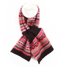 Red and pink mix recycled blend pull through scarf