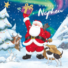 Wonderful Nephew Santa Christmas Card