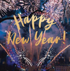 Happy New Year Fireworks Card