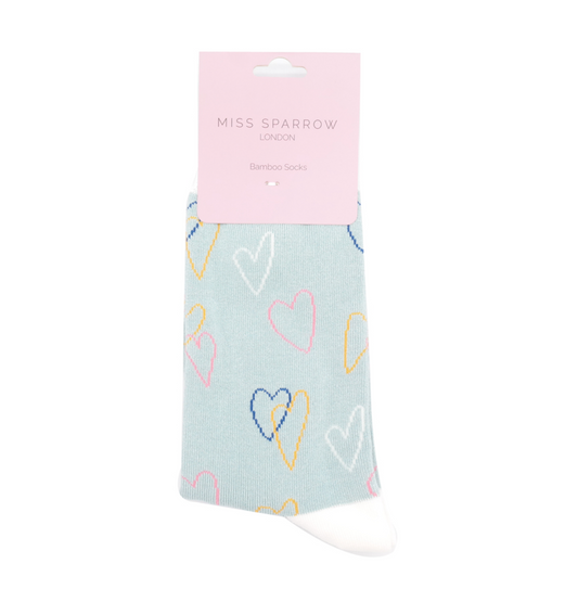 Miss Sparrow Hearts Socks