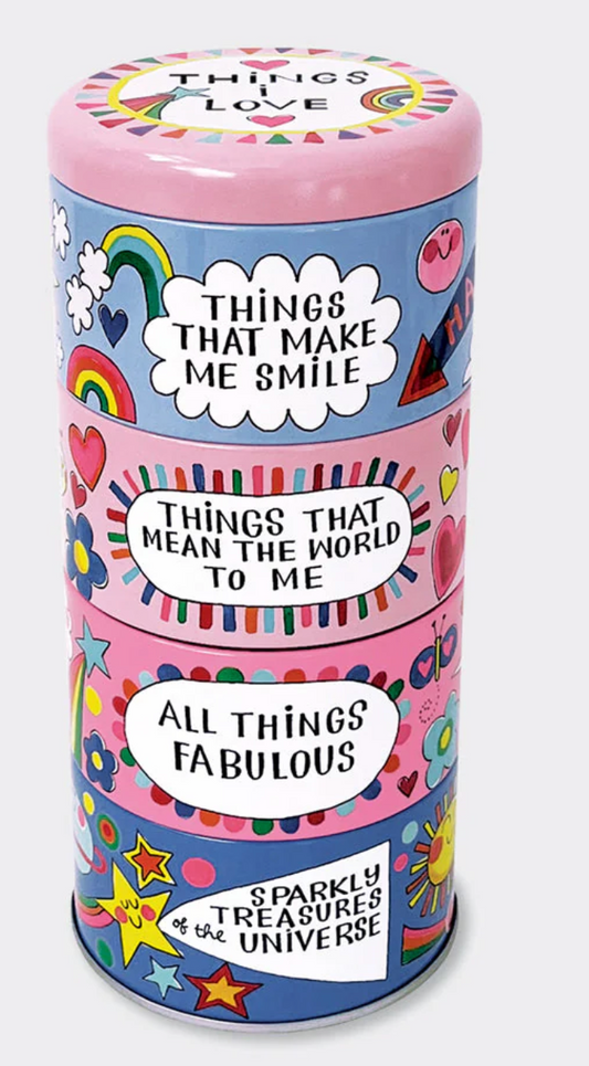 Rachel Ellen Stacking Tins - "Things I Love"
