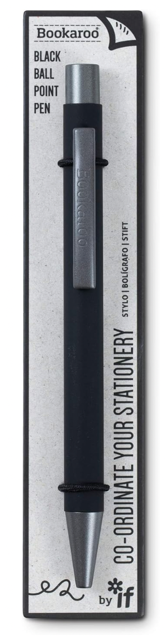 Bookaroo Black Soft Touch Ball Point Pen