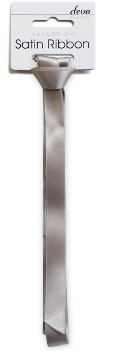 Silver Satin Ribbon