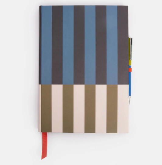Block Stripe Casebound Notebook & Pen Set