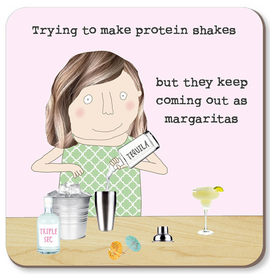 Rosie Made A Thing Protein Shakes Coaster