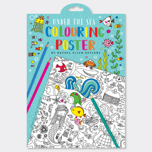 Rachel Ellen Under The Sea Colouring Poster