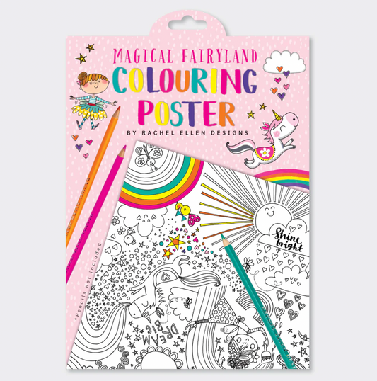Rachel Ellen Magical Fairy Land Colouring Poster