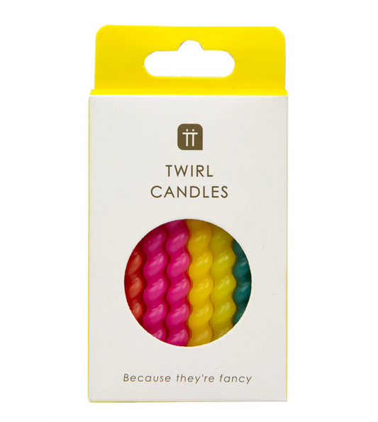 Talking Tables Rainbow Twirl Candles