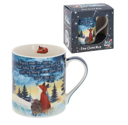 Fox Under The Moon Wonderful Friend Boxed Mug