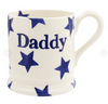Emma Bridgewater Daddy Blue Star 1/2 Pint Mug