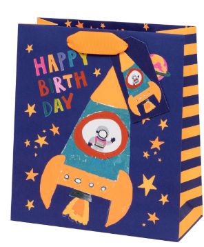 Happy Birthday Rocket Gift Bag