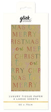 Gold Christmas Tissue Paper