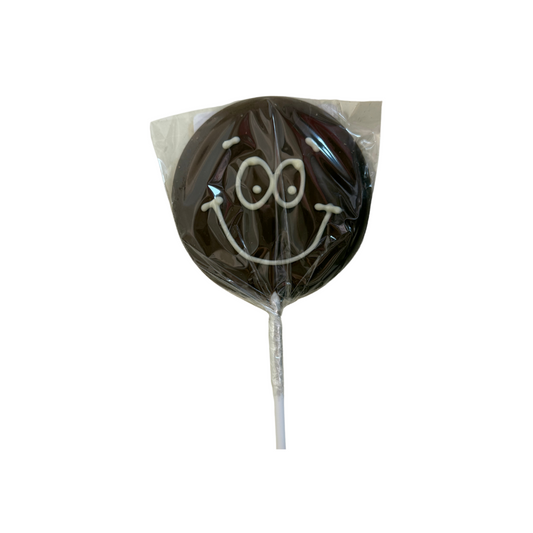 Chocolate Smiley Face Lolly