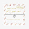 Joma Jewellery Love From Santa 'Merry Christmas Daughter' Children's Bracelet