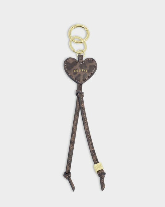 Katie Loxton 'Bestie' Heart Bag Charm Keyring