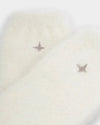 Katie Loxton Gift Boxed Fluffy Socks Star Off White