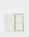 Katie Loxton Gift Boxed Fluffy Socks Star Off White